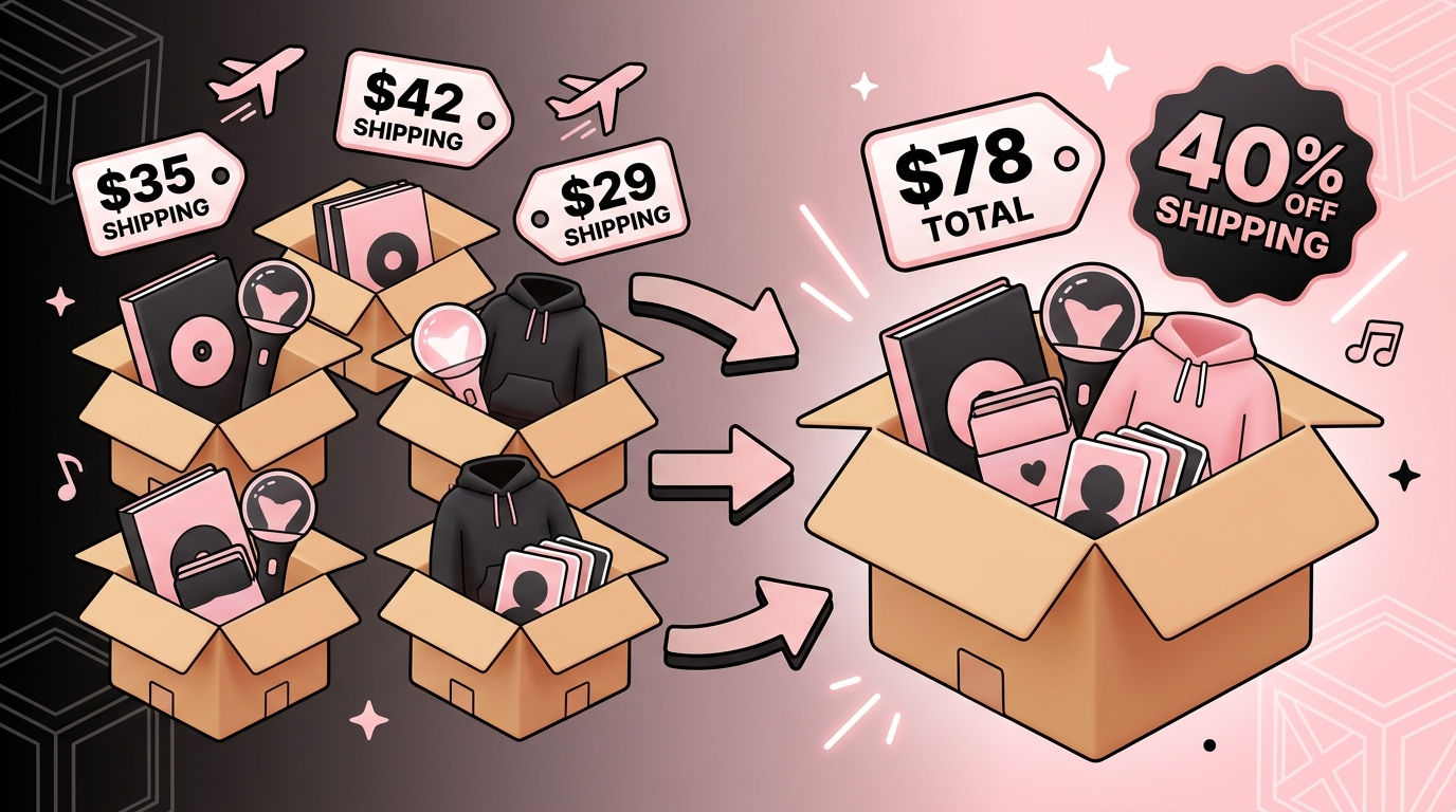 Tired of Shipping Fee Shocks for BLACKPINK Merch? How to Save 40% with Consolidated Shipping 💜