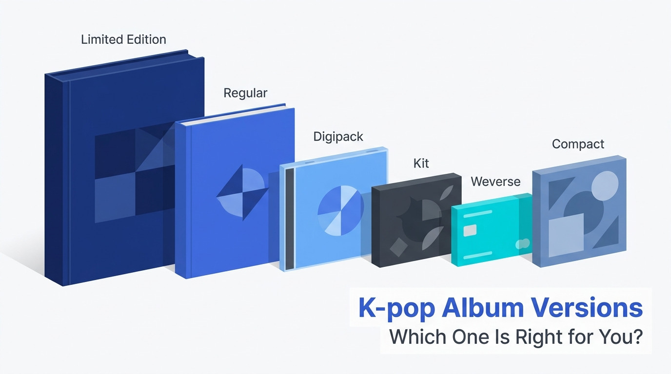 K-pop Album Versions Explained: Regular, Digipack, Weverse, Kit & More