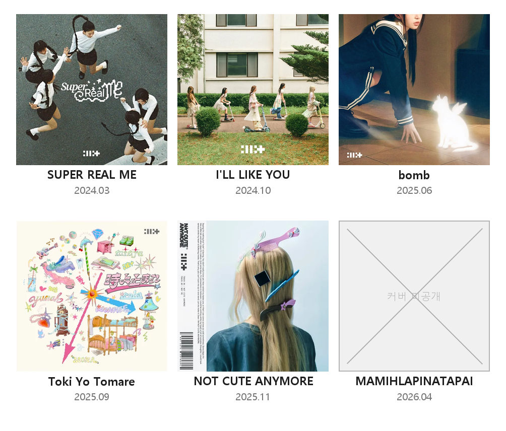 ILLIT 디스코그래피 세계관 서사 아크를 보여주는 타임라인